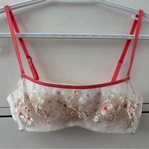 PEACH JOHN Embroidered Floral Bra